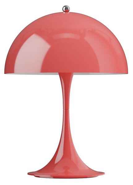 Louis Poulsen Lampă cu baterie Panthella PORTABLE 250 roșu coral, reglabil, Roșu, Camera de zi / sufragerie, Plastic, Modern