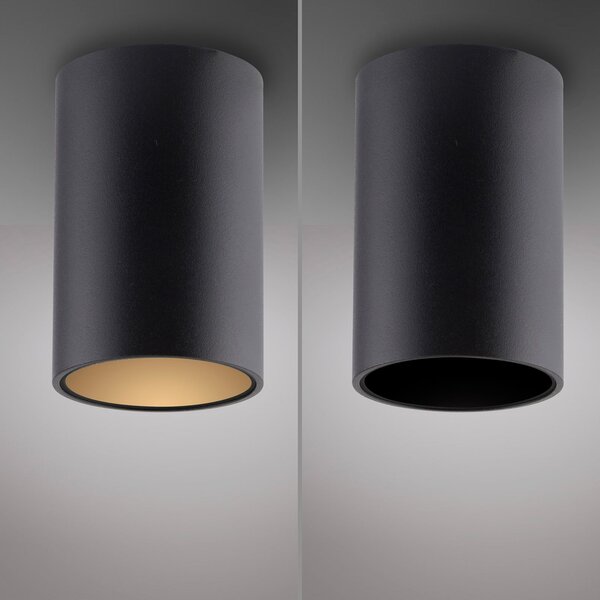 Plafoniere PURE, Point, reglabil, Negru, Baie, Metal, Modern