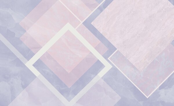 Fototapet Compoziție abstractă de design geometric pastel, Fototapet geometric 3D, Fototapet populare, w02062 - Tapeko.ro