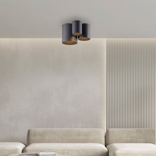 Plafoniere PURE, Point, reglabil, Negru, Baie, Metal, Modern