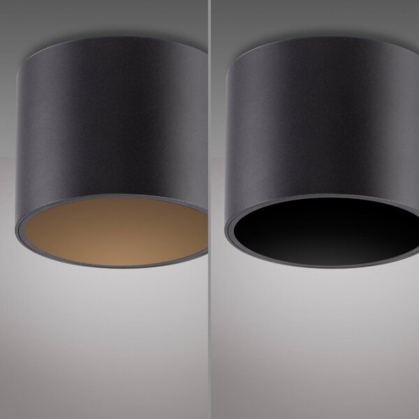 Plafoniere PURE, Point, reglabil, Negru, Baie, Metal, Modern