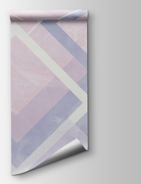 Fototapet Compoziție abstractă de design geometric pastel, Fototapet geometric 3D, Fototapet populare, w02062 - Tapeko.ro