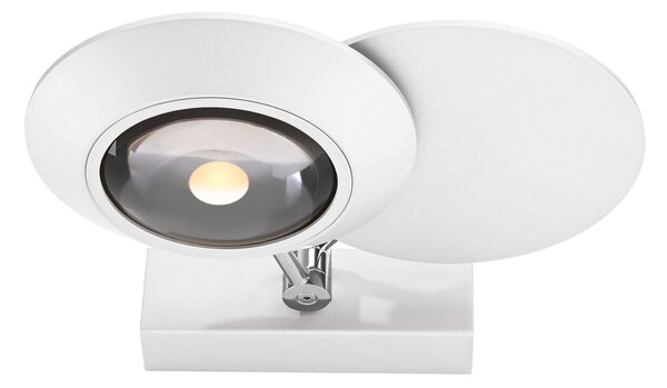 Lampă de perete PURE, Oculis, reglabil, Alb, dormitor, Metal, Modern