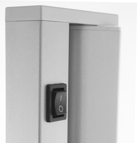 LED Lampă design minimalist LED/15W/230V argintiu