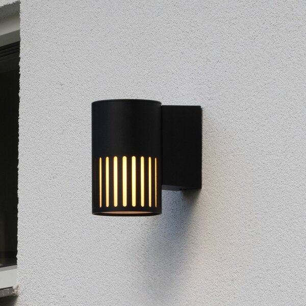 Konstsmide Lampă de exterior Pistoia, negru, înălțime 17 cm, metal, IP54, reglabil, Negru, Aluminiu