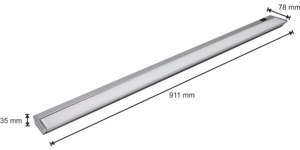 LED Lampă design minimalist LED/15W/230V argintiu