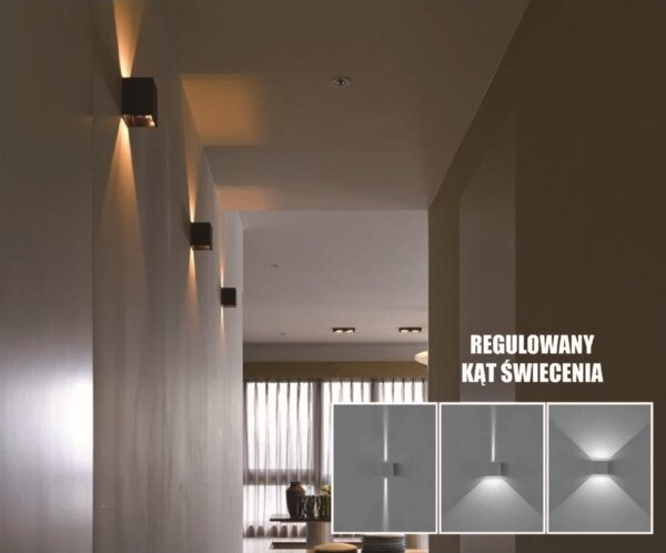 Aplică LED de exterior KREON 2xLED/3W/230V IP54 4000K negru