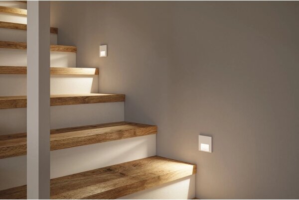 Paulmann 79999 - LED 1W lumină scări TSARO 230V Follow/alb