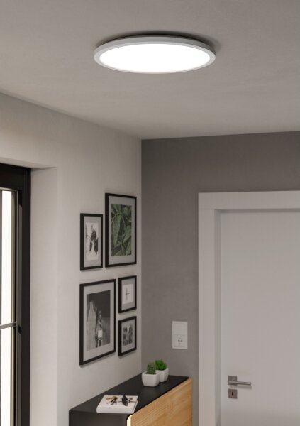 Plafonieră LED RGBW dimabilă de exterior Eglo 90142 ROVITO-Z 18,5W/230V d. 38,9cm IP44 alb