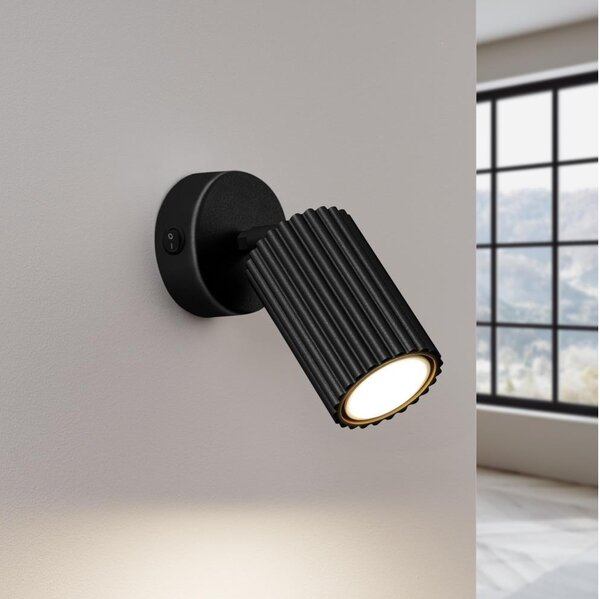 Brilagi - Spot LED de perete CRESTO 1xGU10/10W/230V, negru