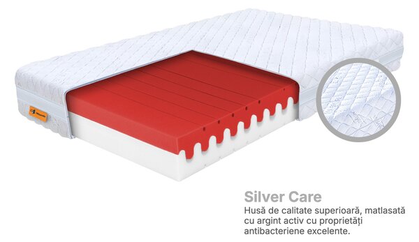 Saltea medicinală din spumă Mery 80x200x20 - Husă Silver