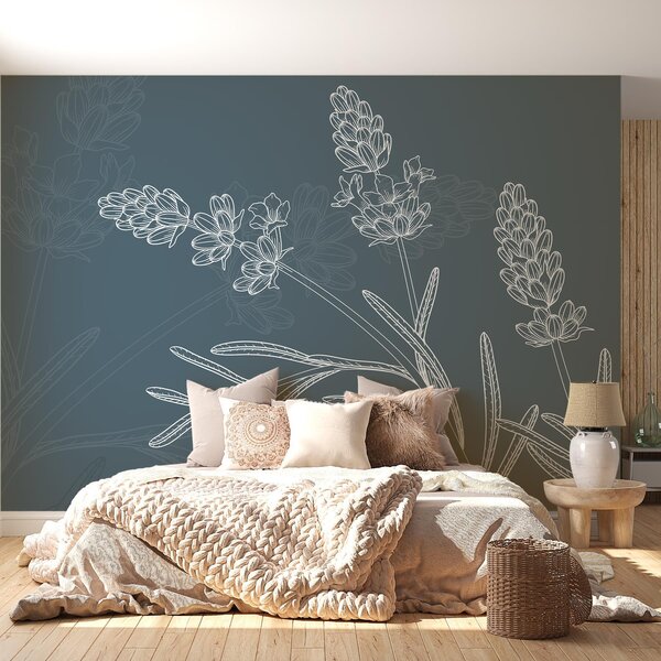 Fototapet Desenul unei plante, Fototapet flori, Fototapet populare, w02243v2 - Tapeko.ro