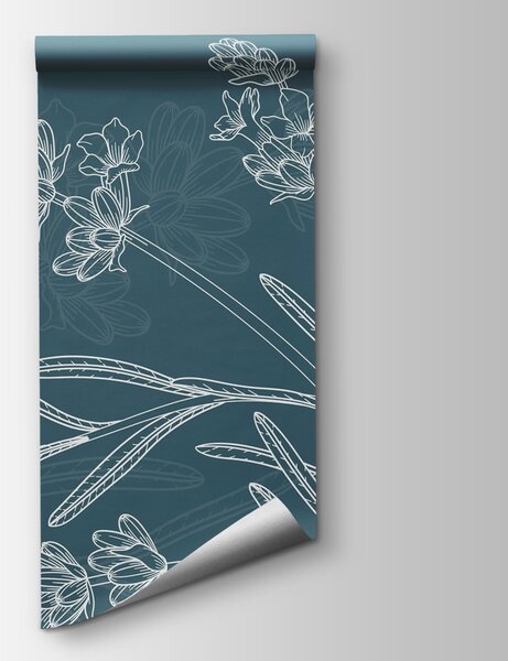 Fototapet Desenul unei plante, Fototapet flori, Fototapet populare, w02243v2 - Tapeko.ro