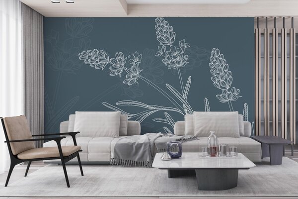 Fototapet Desenul unei plante, Fototapet flori, Fototapet populare, w02243v2 - Tapeko.ro