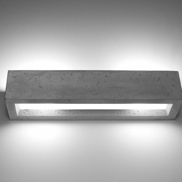 Aplică VEGA 2xE27/60W/230V 50 cm beton Sollux SL.0993
