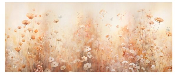 Tablou - Model de flori sălbatice (120x50 cm)