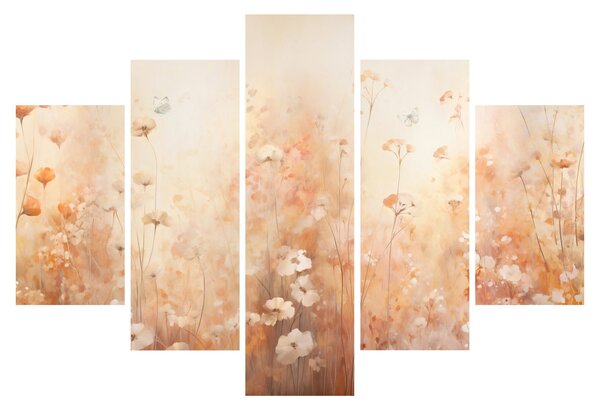 Tablou - Model de flori sălbatice (150x105 cm)
