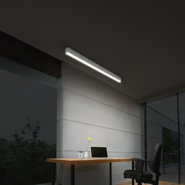 OSRAM Plafonieră LED Office line Cuboid alb 4000 K dimabil, reglabil, Alb, Studiu / Birou, Aluminiu, Modern