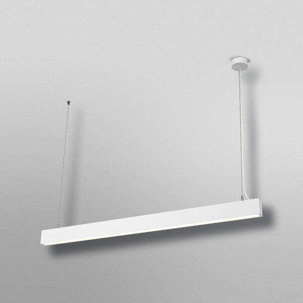 OSRAM Lampă suspendată LED Office line Cuboid alb 4.000 K dimabil, reglabil, Alb, Studiu / Birou, Aluminiu, Modern