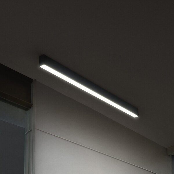 OSRAM Plafonieră LED Office line Cuboid negru 4000 K dimabil, reglabil, Negru, Studiu / Birou, Aluminiu, Modern