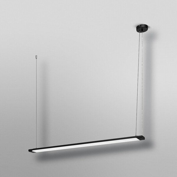 OSRAM Lampă suspendată LED Office line Slab negru 4.000 K dimabil, reglabil, Negru, Studiu / Birou, Aluminiu, Modern