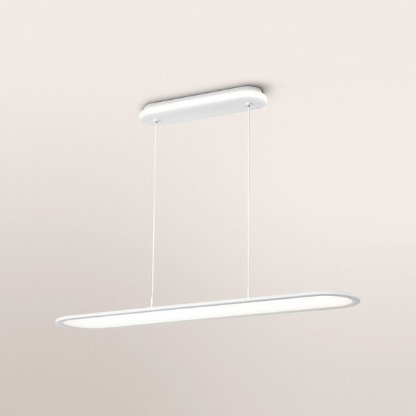 OSRAM Lampă suspendată LED Office line Panel Ellipse albă 940 dimabil, reglabil, Alb, Studiu / Birou, Aluminiu, Modern