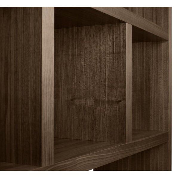 Bibliotecă maro cu aspect de lemn de nuc 150x198 cm Berlin – TemaHome