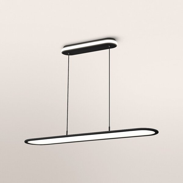 OSRAM LED suspendat Office line Panel Ellipse negru 940 dimabil, reglabil, Negru, Studiu / Birou, Aluminiu, Modern