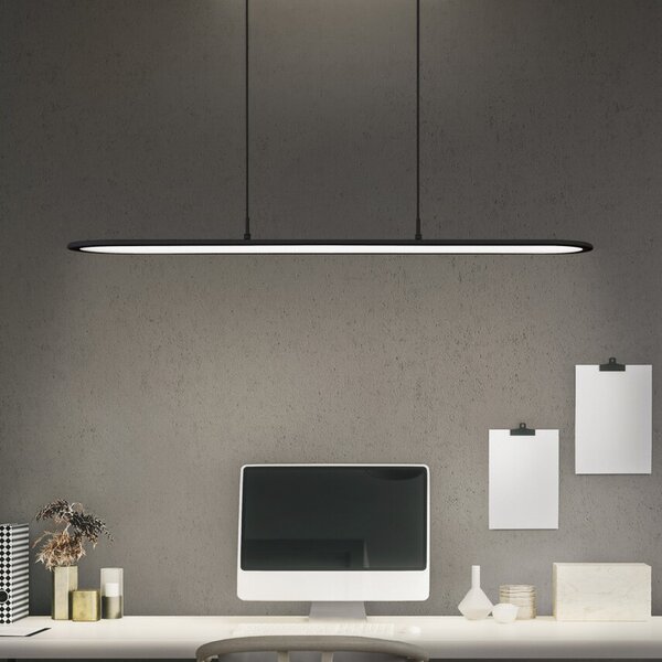 OSRAM LED suspendat Office line Panel Ellipse negru 940 dimabil, reglabil, Negru, Studiu / Birou, Aluminiu, Modern