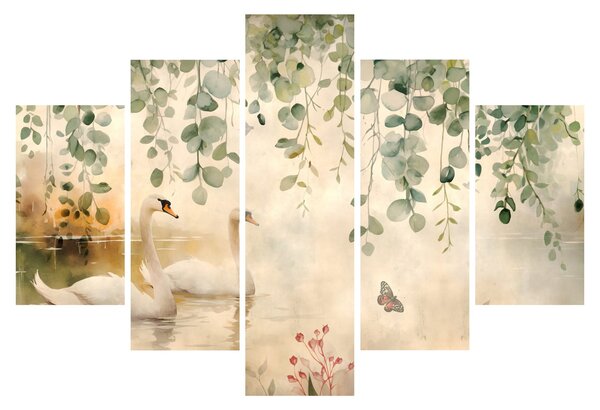Tablou - Lac, acvariu (150x105 cm)