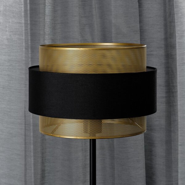 OSRAM Lampadar Decor Hornet, negru/auriu, E27, înălțime 175 cm, Negru, Camera de zi / sufragerie, Țesătură / Textil, Modern