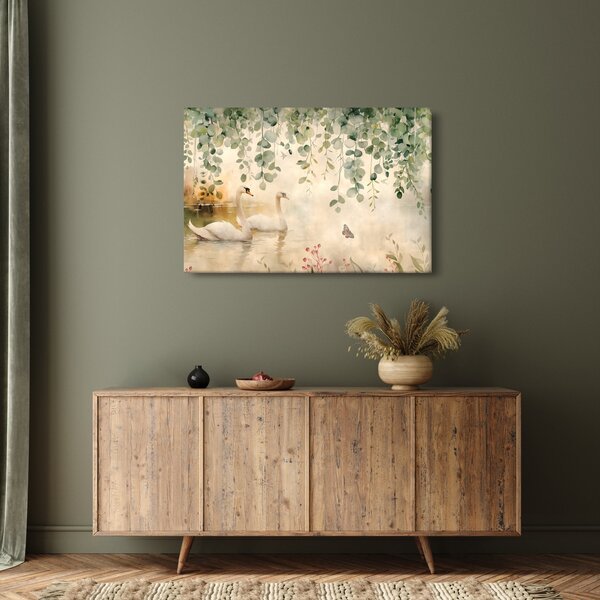 Tablou - Lac, acvariu (90x60 cm)