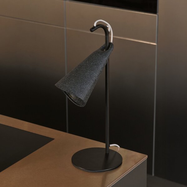 OSRAM Lampa de masă Decor Bell, oțel, E27, înălțime 50 cm, Negru, Camera de zi / sufragerie, Metal, Modern