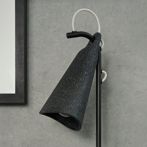 OSRAM Lampadar Decor Bell, negru, oțel, E27, H 120 cm, Negru, Camera de zi / sufragerie, Metal, Modern