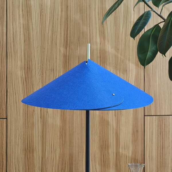 OSRAM Lampadar Decor Flip, albastră, pâslă, E14, reglabilă, Albastru, Camera de zi / sufragerie, Metal