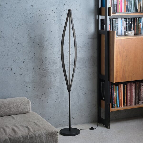 OSRAM Lampadar LED Decor Flat Felt, gri, pâslă, 3.000 K, Gri, Camera de zi / sufragerie, Țesătură / Textil, Modern