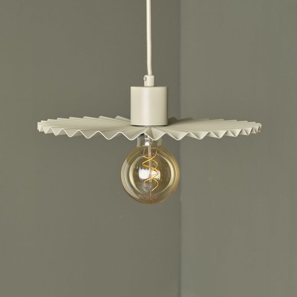 OSRAM Lampă suspendată Decor Plissee, bej, oțel, E27, reglabil, Bej, Camera de zi / sufragerie, Metal, Modern
