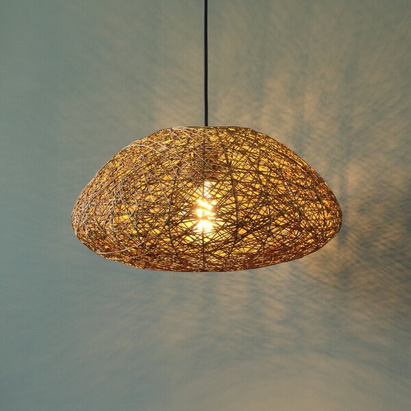 OSRAM Lampă suspendată Decor Paper Drop, 1 bec, bej, E27, reglabil, Bej, Camera de zi / sufragerie, Hârtie / Carton, Casă de țară / Rustic