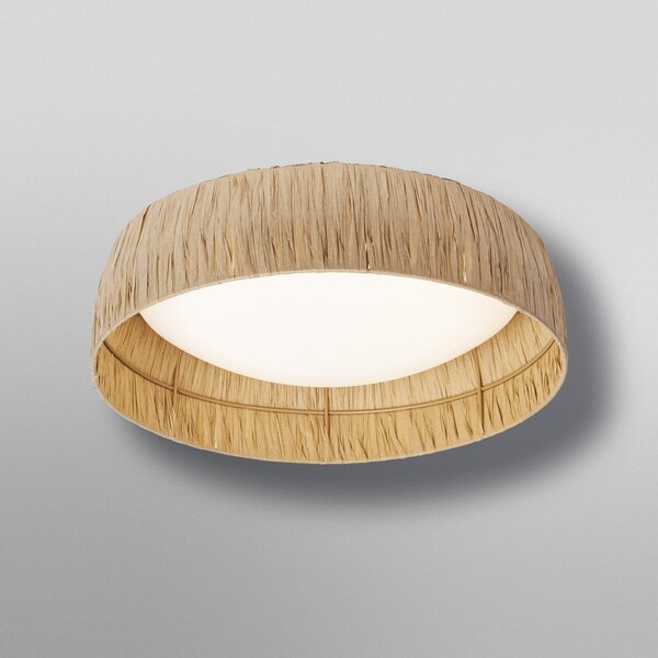 OSRAM Plafonieră LED Decor Bamboo Paper, Ø 40 cm, bambus, Maro / Rugină, Camera de zi / sufragerie, Bamboo, Casă de țară / Rustic
