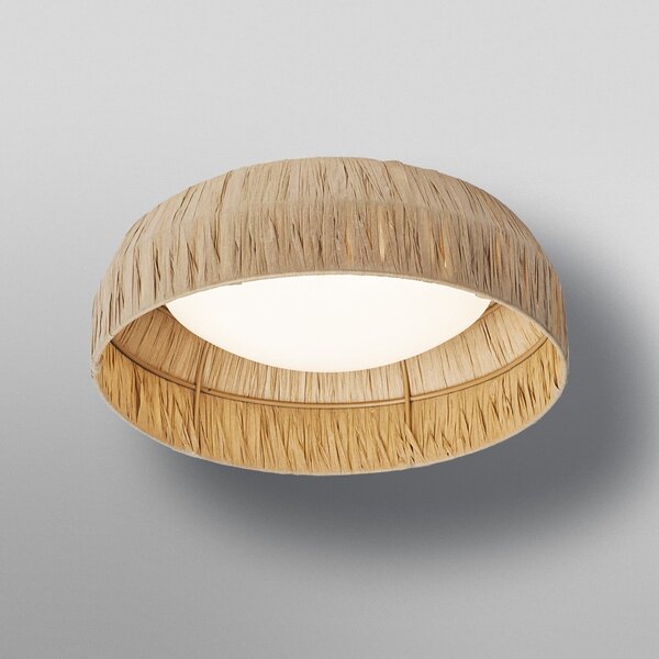 OSRAM Plafonieră LED Decor Bamboo Paper, Ø 30 cm, bambus, Maro / Rugină, Camera de zi / sufragerie, Bamboo, Casă de țară / Rustic