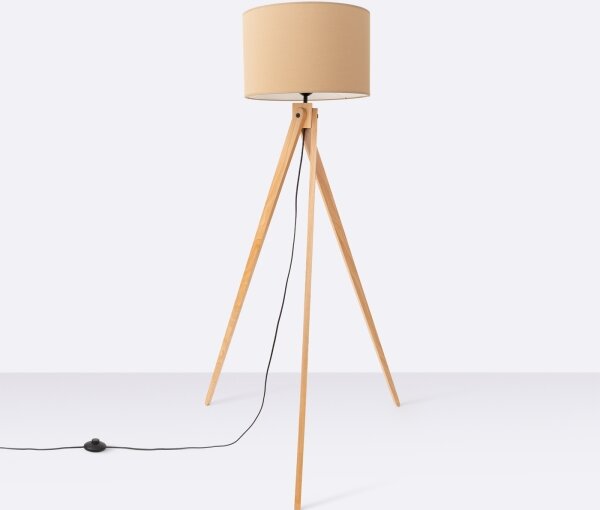 Sollux SL.1905 - Lampă de podea NATT 1xE27/15W/230V taupe
