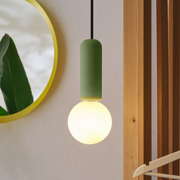OSRAM Lampă suspendată Decor Concrete Mic, verde, beton, G9, reglabil, Verde, Camera de zi / sufragerie, Beton, Modern