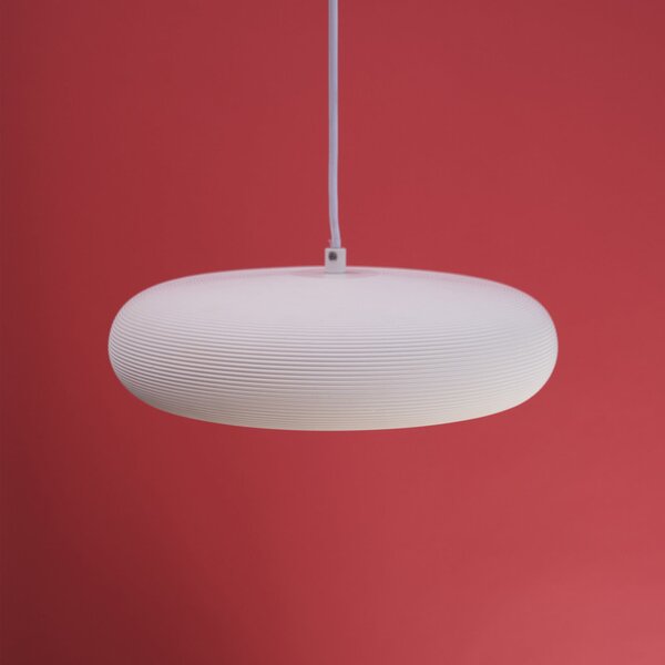 OSRAM Lampă suspendată Decor Plaster Pure, gips, Ø 30 cm, E27, reglabil, Alb, Camera de zi / sufragerie, Tencuială / Argilă