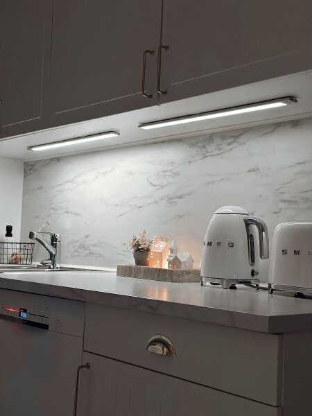 Osram - Lampă LED sub-dulap LINEAR cu senzor, 3,2 W / 3,7 V, 40 cm, gri