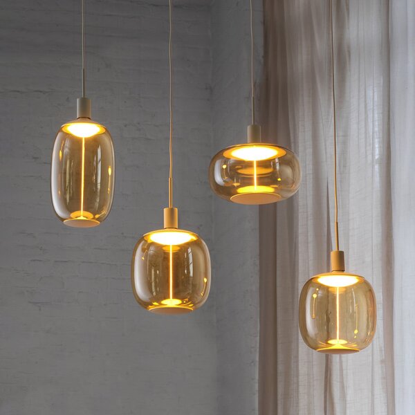 OSRAM Lampă suspendată Decor Needle Linear bej, oțel, 4 becuri E27, reglabil, Bej, Camera de zi / sufragerie, Metal, Modern