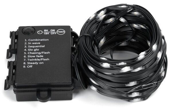 Instalație LED de Crăciun de exterior Aigostar 100xLED/8 funcții 10,3m IP44 alb rece