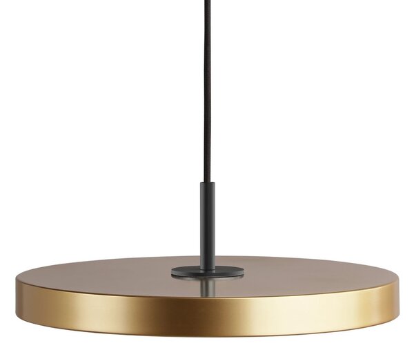 UMAGE Lampă suspendată LED Asteria Mini, culoare alamă, Ø 31 cm, reglabil, Auriu / Alamă, Camera de zi / sufragerie, Metal, Design