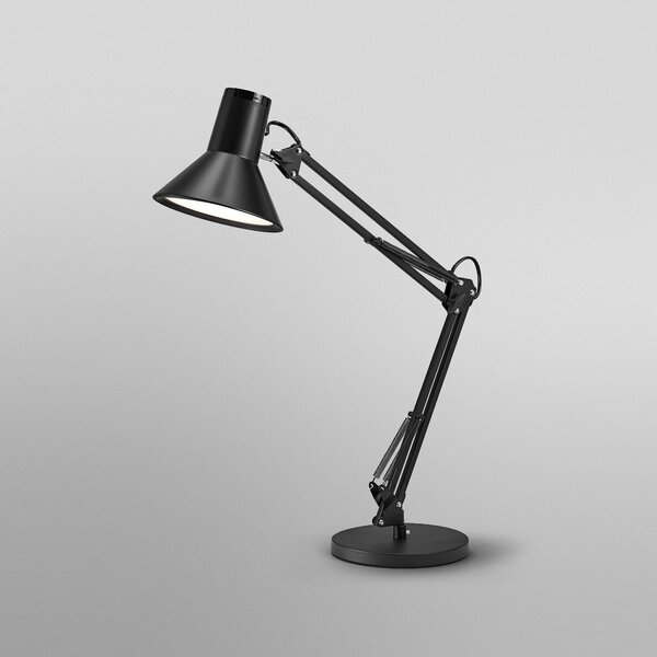 OSRAM Lampa de birou LED Office Line Desk Retro, negru 3.000 K, reglabil, Negru, Studiu / Birou, Metal