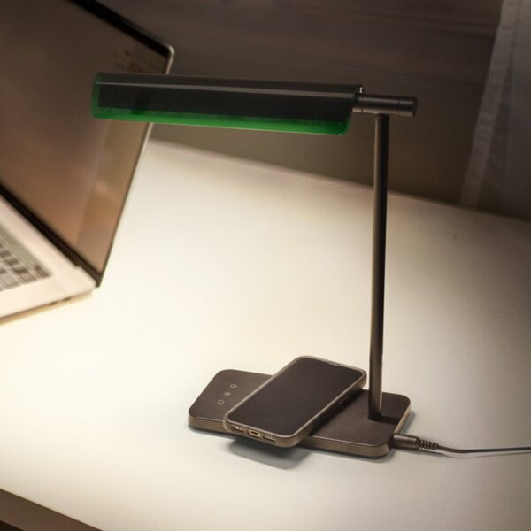 OSRAM Lampa de birou cu LED Office Line Desk Roof negru, CCT, dimabil, reglabil, Negru, Studiu / Birou, Metal