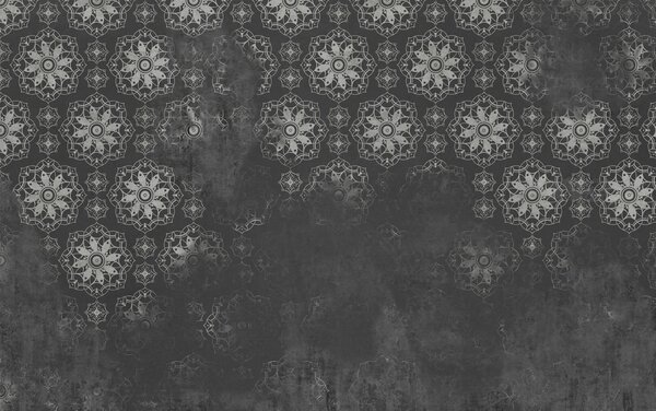 Fototapet Modele circulare complexe pe fundal întunecat, Fototapet populare, Fototapet populare, w02551v1 - Tapeko.ro